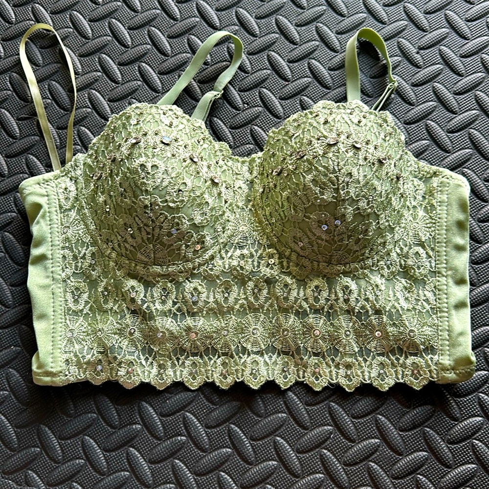 Windsor XL light Olive Green Bustier Top